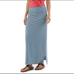 Patagonia Cotton Blue Stripe Serenity Maxi Skirt M